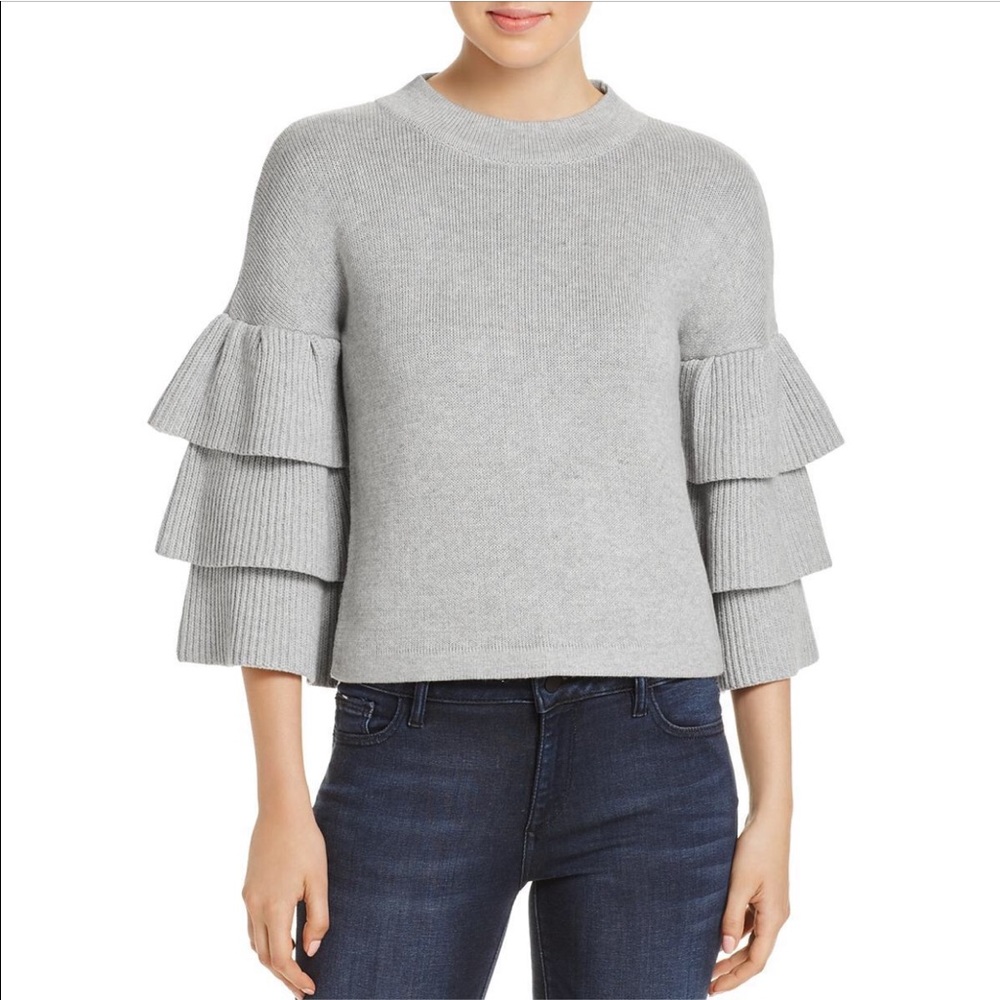 Endless Rose Bell Sleeve Crop Sweater